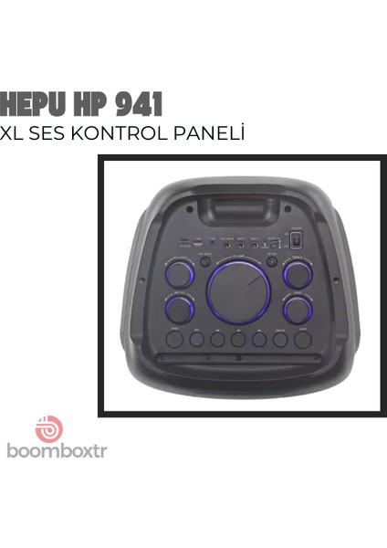 Hp 940 Taşınabilir Şarjlı Bluetooth Hoparlör 80 W Rms 2*10 Inc Woofer Ultra Bass fırsatları