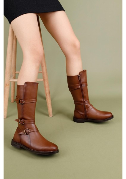 Berre Kadın Toka Detaylı Taba Çizme