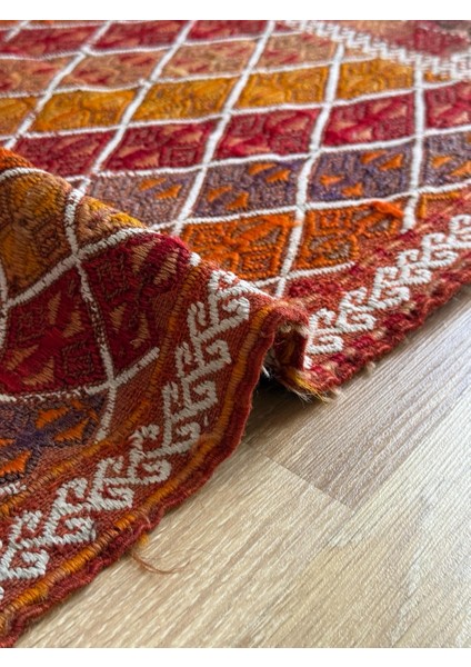 47 x 88 cm Küçük Geometrik Türk Kilim Halısı, El Dokuma Vintage Kilim, Harika Renkli Kilim, Bohem Ev Dekoru indirimleri