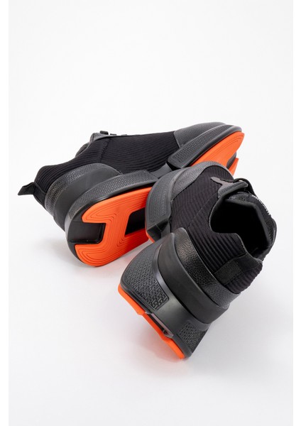 Erkek Yüksek Taban Bağcıklı Deri Comfort Sneaker Mc 20276 Siyah fırsatları