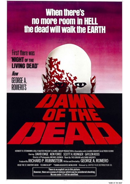 Dawn Of The Dead (1978) 1 (Folyo / Afiş / Poster) 2332 ( 35 cm x 50 cm )
