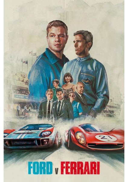 Ford V Ferrari (2019) 3 (Folyo / Afiş / Poster) 2901 ( 35 cm x 50 cm )