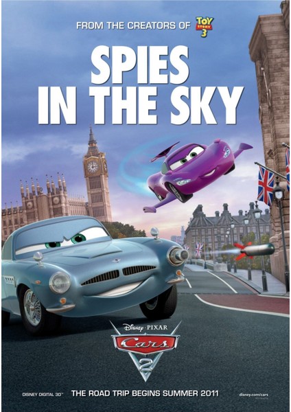 Cars 2 (2011) 5 (Folyo / Afiş / Poster) 2042 ( 35 cm x 50 cm )