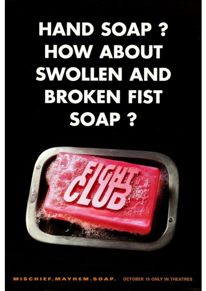 Fight Club (1999) 4 (Folyo / Afiş / Poster) 2850 ( 35 cm x 50 cm )