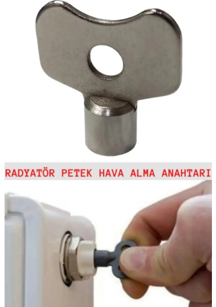 Kalorifer Radyatör Petek Havlupan Hava Alma Anahtarı Purjör Doğalgaz Petek Bakım