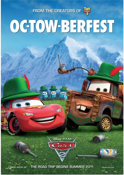 Cars 2 (2011) 2 (Folyo / Afiş / Poster) 2039 ( 35 cm x 50 cm )