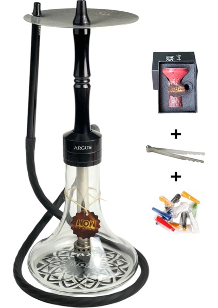 Argus Model Black Nargile Takımı