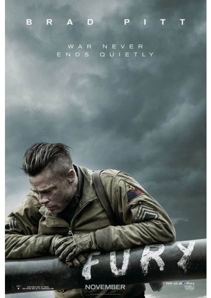 Fury (2014) 0002 (Folyo / Afiş / Poster) 2996 ( 35 cm x 50 cm )