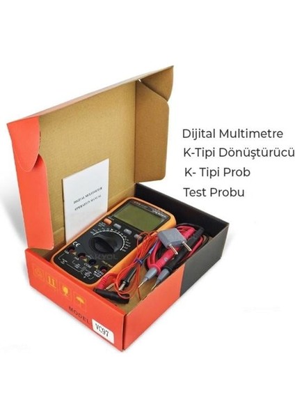 Power Vc-97 Ac-Dc Ölçer Di̇ji̇tal Ölçü Al̇