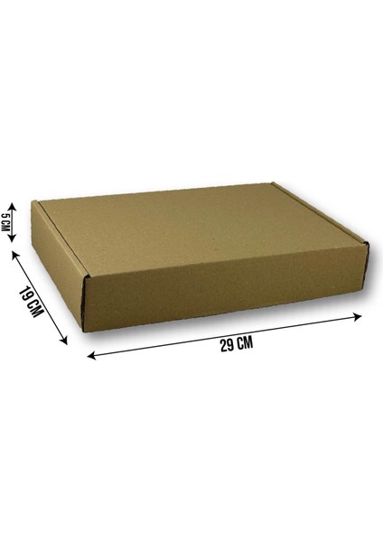 19X29X5 cm Kilitli Dayanıklı E-Ticaret Karton Kargo Kutusu