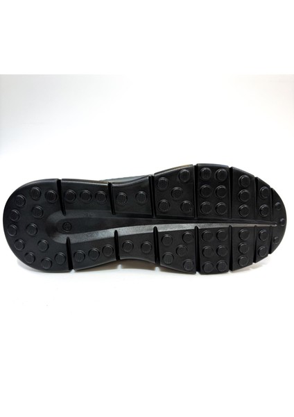 Büyük Numara Siyah Deri Comfort Soft Deri Casual