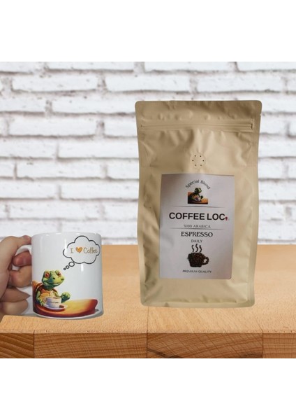 Daily Barista Espresso Çekirdek Kahve Arabica (ÖĞÜTÜLMEMIŞ)-500 gr (Kupa )