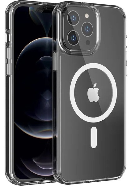 Apple iPhone 12 Pro Max Şeffaf Magsafe Kılıf Kamera Çıkıntılı Korumalı Silikon