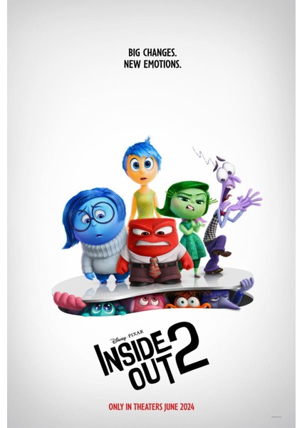 Inside Out 2 (2024) 0015 (Folyo / Afiş / Poster) 3794 ( 35 cm x 50 cm )