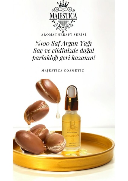 Argan Yağı 20 ml, Saç ve Vücut Onarıcı Bakım Yağı