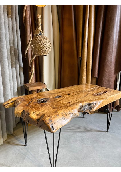 Zeytin Ağacı Doğal Kütük Sehpa