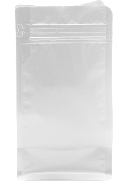 Flat Bottom Düz Tabanlı Mat Beyaz Önden Kilitli Ambalaj 14 x 33 + 5 cm. 1000 gr. - 50 Adet