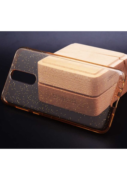 Huawei Mate 10 Lite Kılıf Simli Renkli Şeffaf Simy Silikon Kapak