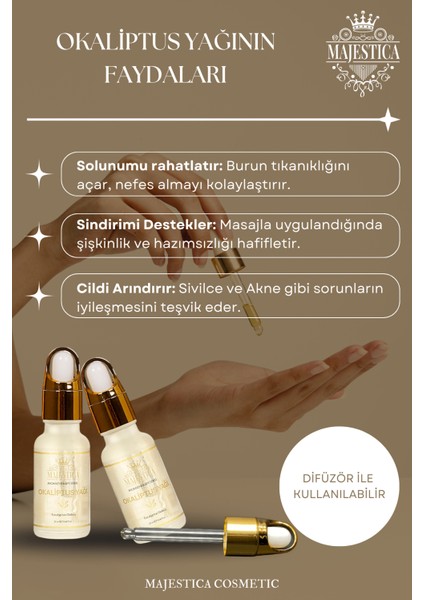 Okaliptus Yağı 20 ml, Koku ve Ferahlatıcı