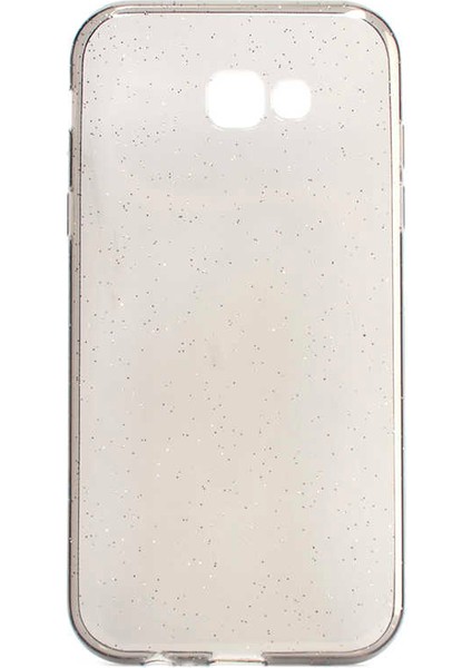 Galaxy A7 2017 Kılıf Simli Renkli Şeffaf Simy Silikon Kapak