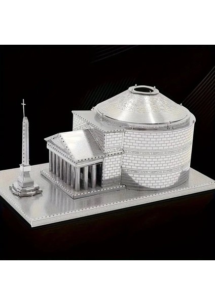 Dıy 3D Metal Puzzle Bulmaca Roma Tapınağı Model Seti 14+ Yaş Üstü Hediyelik Model