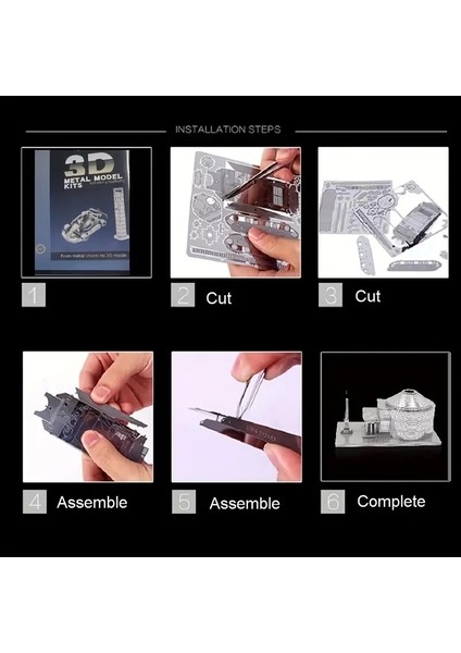 Dıy 3D Metal Puzzle Bulmaca Roma Tapınağı Model Seti 14+ Yaş Üstü Hediyelik Model fırsatları