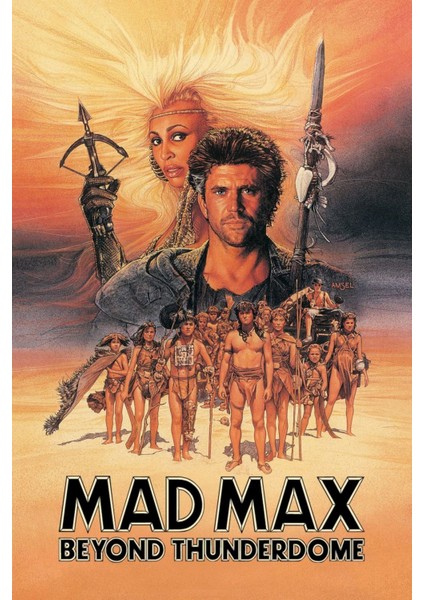 Mad Max Beyond Thunderdome (1985) 2 (Folyo / Afiş / Poster) 4428 ( 35 cm x 50 cm )
