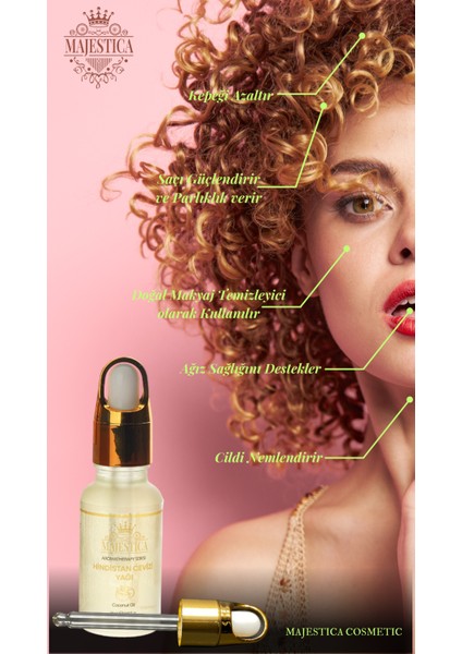 20 ml Gül Yağı ve 20 ml Hindistancevizi Yağı, Doğal Nemlendirme ve Canlılık İçin
