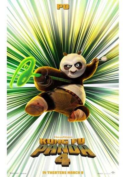 Kung Fu Panda 4 (2024) 0001 (Folyo / Afiş / Poster) 4242 ( 35 cm x 50 cm )
