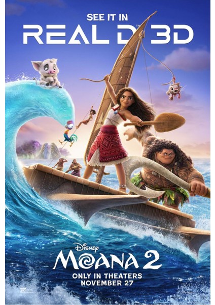 Moana 2 (2024) 0015 (Folyo / Afiş / Poster) 4667 ( 35 cm x 50 cm )