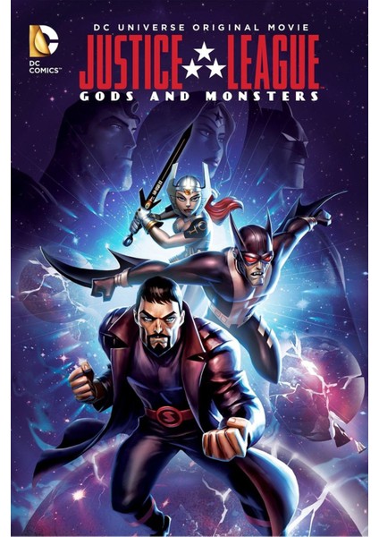 Justice League Gods And Monsters (2015) (Folyo / Afiş / Poster) 4119 ( 35 cm x 50 cm )