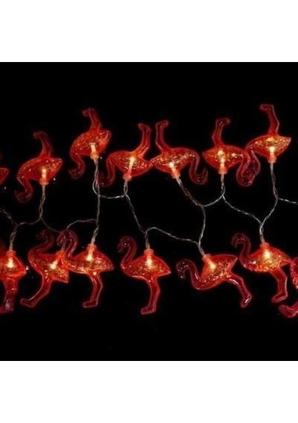 10LU Pilli LED Flamingo Dekoratif Işık Zinciri Aydınlatma 1,5 mt fırsatları