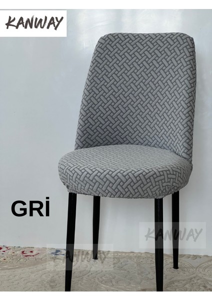 Tuğla Desen Jakarlı Oval Sandalye Kılıfı. Lastikli, Esnek, Yıkanabilir Sandalye Örtüsü ( Kucuk Boy ) 1 Adett