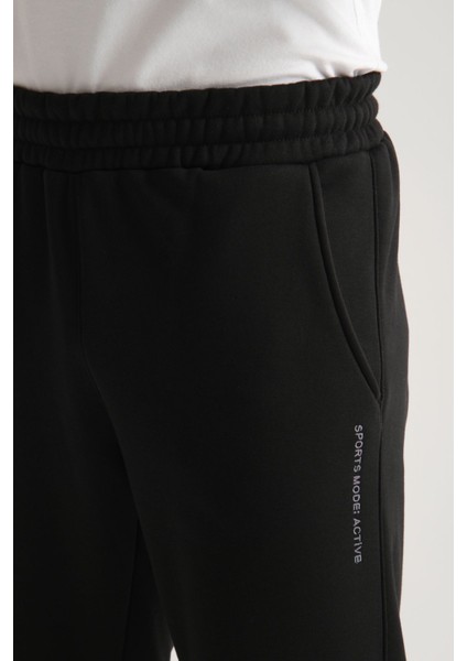 Luxe Kışlık Jogger Erkek Eşofman Alt Standar Kalıp Paça Lastikli
