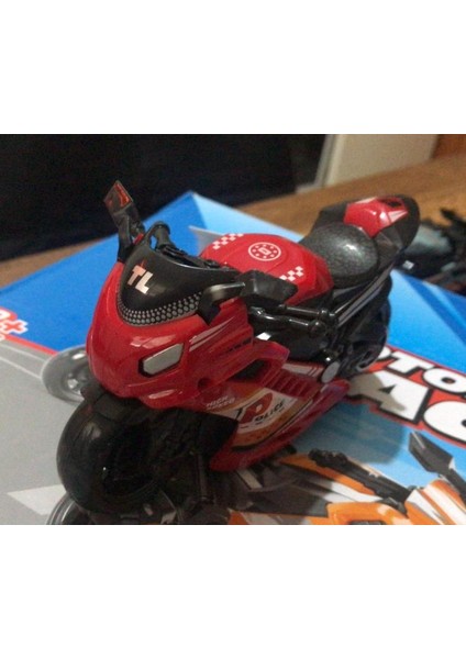 Oyuncak Sürtmeli Polis Motorsikleti 15 cm Kırmızı Model Motorsiklet modelleri