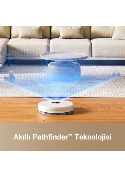 Istasyonlu Robot Süpürge - Halı Algılama, Uzaktan Kontrol ve Sessiz Çalışma ile Hijyenik Temizlik