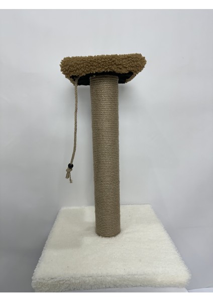 Peluş Dokulu Oturmalı Tek Stepli Kedi Tırmalama Tahtası 44 cm Soft Sevilen Renkler indirimleri