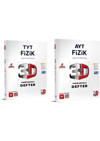 2024 Tyt Ayt Fizik Video Destekli Defter Seti (2 Kitap)