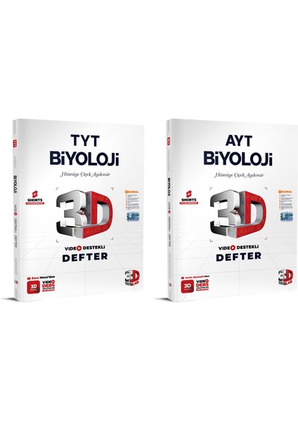 2024 Tyt Ayt Biyoloji Video Destekli Defter Seti (2 Kitap)