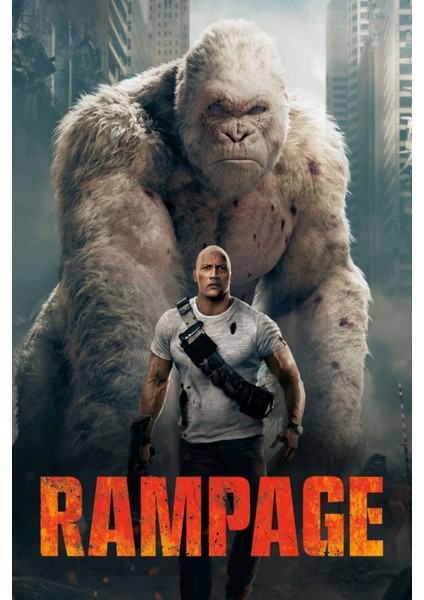 Rampage (2018) 1 Afiş - Poster (Folyo / Afiş / Poster) 5303 ( 35 cm x 50 cm )