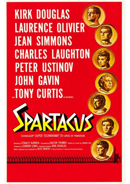 Spartacus (1960) 3 Afiş - Poster (Folyo / Afiş / Poster) 5874 ( 35 cm x 50 cm )