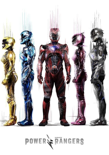 Power Rangers (2017) 12 Afiş - Poster (Folyo / Afiş / Poster) 5172 ( 35 cm x 50 cm )