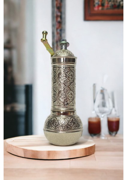 Kahve Baharat Öğütücü Değirmen Mega Boy (Gümüş)