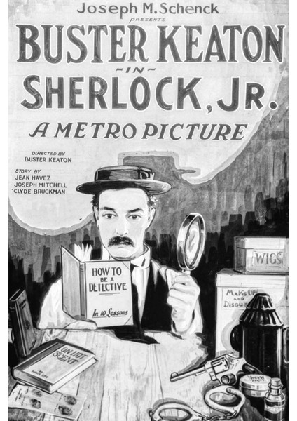Sherlock Jr. (1924) 1 Afiş - Poster (Folyo / Afiş / Poster) 5713 ( 35 cm x 50 cm )