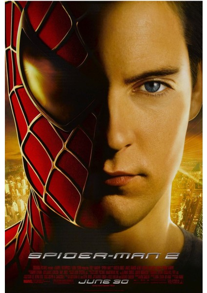 Spider-Man 2 (2004) 7 Afiş - Poster (Folyo / Afiş / Poster) 5906 ( 35 cm x 50 cm )