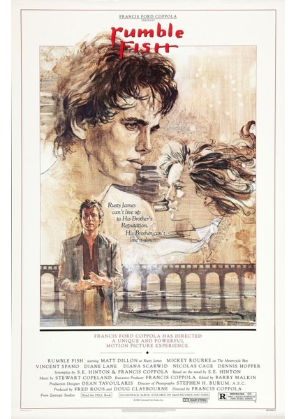 Rumble Fish (1983) Afiş - Poster (Folyo / Afiş / Poster) 5540 ( 35 cm x 50 cm )