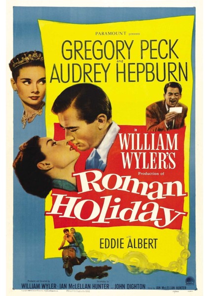 Roman Holiday (1953) 2 Afiş - Poster (Folyo / Afiş / Poster) 5524 ( 35 cm x 50 cm )