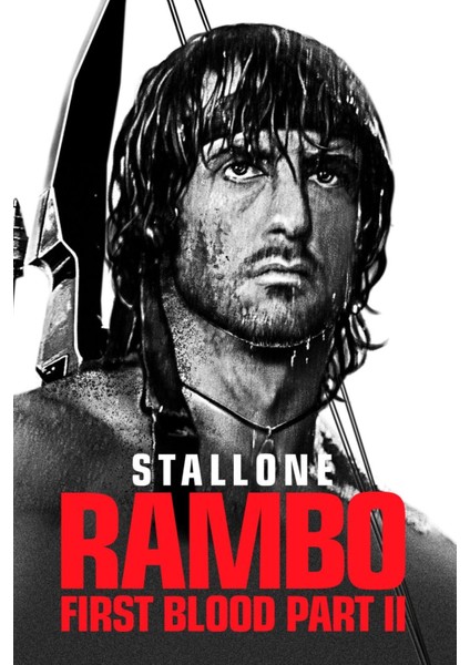 Rambo First Blood Part Iı (1985) 1 Afiş - Poster (Folyo / Afiş / Poster) 5288 ( 35 cm x 50 cm )