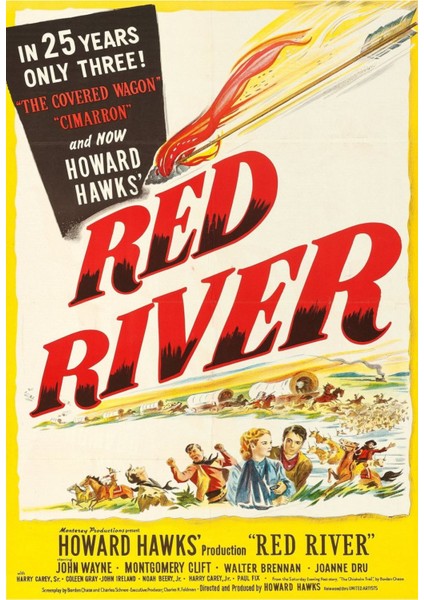 Red River (1948) 1 Afiş - Poster (Folyo / Afiş / Poster) 5375 ( 35 cm x 50 cm )