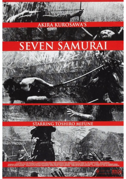 Seven Samurai (1954 1 Afiş - Poster ( Folyo ) - Afiş - POSTER-5681 ( 35 cm x 50 cm )